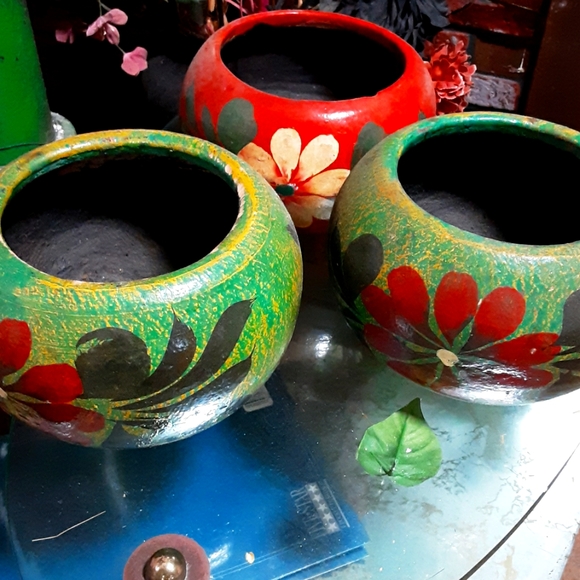 3 Set of flower pots
